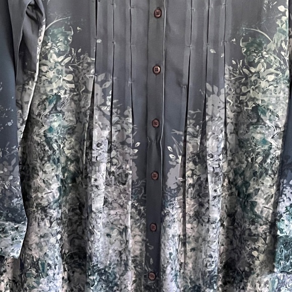 Soft Surroundings Top Women L Floral Pullover Tunic Boho Western Retro Classic - Picture 3 of 14